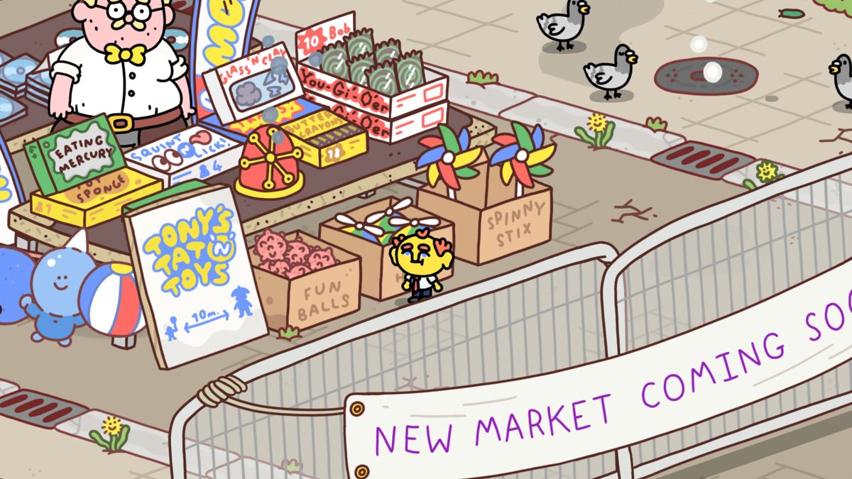 Thank Goodness You're Here! (Windows) screenshot: At the market