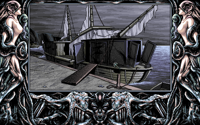 Necronomicon (PC-98) screenshot: Harbor