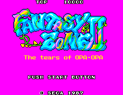 Fantasy Zone II (SEGA Master System) screenshot: Title