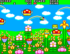 Fantasy Zone II (SEGA Master System) screenshot: Get the coin and use it at the shop