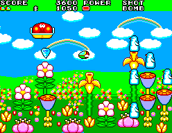 Fantasy Zone II (SEGA Master System) screenshot: I didn't know that penguins could fly