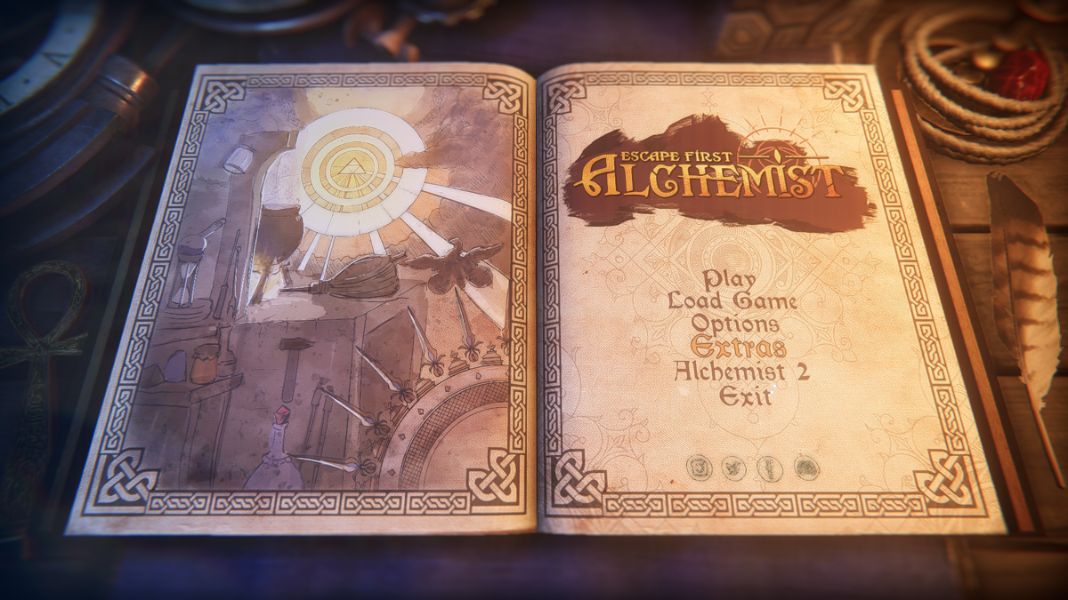 Escape First Alchemist (Windows) screenshot: Main menu