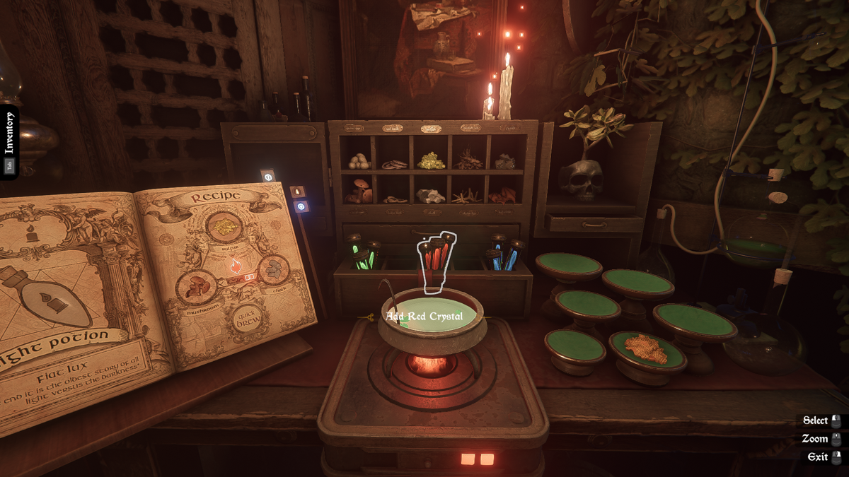 Escape First Alchemist (Windows) screenshot: Brewing a new potion