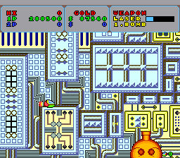 Fantasy Zone (TurboGrafx-16) screenshot: Salfar