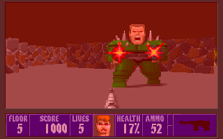 Spear of Destiny (DOS) screenshot: (ouch)