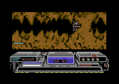 Baal (Commodore 64) screenshot: Look! I'm flying.