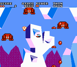 Fantasy Zone II (NES) screenshot: Sarcand Area 2