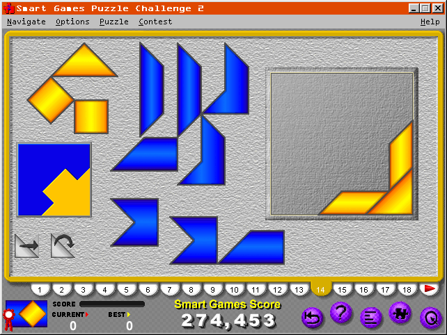 Smart Games Puzzle Challenge 2 (Windows 3.x) screenshot: PicPax