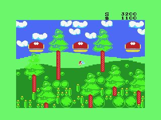 Fantasy Zone II (MSX) screenshot: You can also drop bombs