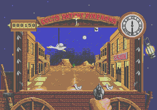 Back to the Future Part III (Genesis) screenshot: FPS level