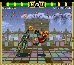 Doomsday Warrior (SNES) screenshot: Uppercut of a kind