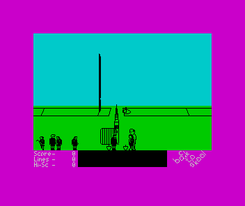 Back to Skool (ZX Spectrum) screenshot: Starting the game