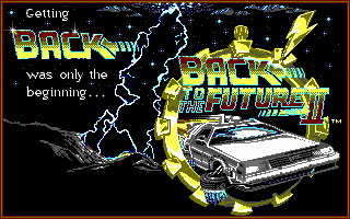 Back to the Future Part II (DOS) screenshot: Title screen.