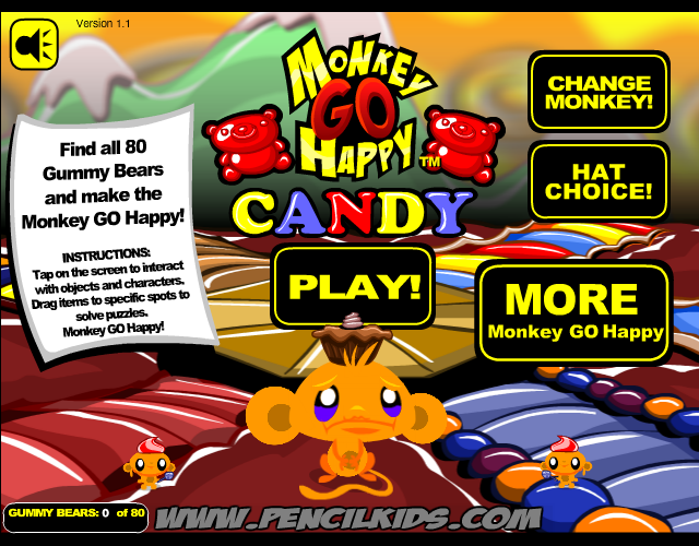 Monkey Go Happy Candy Attributes, Tech Specs, Ratings - MobyGames