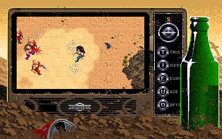 Bad Blood (DOS) screenshot: On the plains slave traders are always out to get you