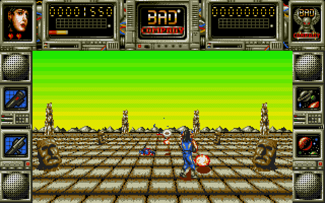 Bad Company (Atari ST) screenshot: Engaging the enemy