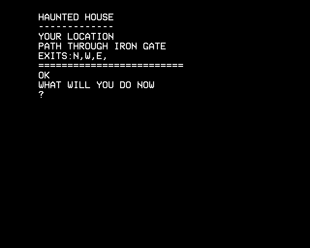 Write your own Adventure Programs for your Microcomputer (BBC Micro) screenshot: Starting the Adventure