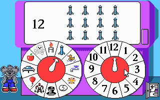 The Playroom (DOS) screenshot: Counting Activity