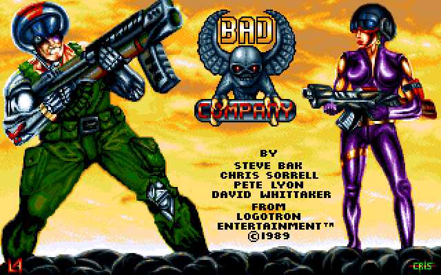 Bad Company (Amiga) screenshot: Title screen