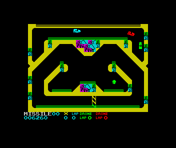 Badlands (ZX Spectrum) screenshot: Track 4