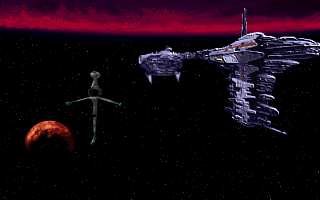 Star Wars: X-Wing - B-Wing (DOS) screenshot: A mission begins [ Cut scene ]
