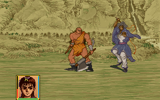 Xuan Yuan Sword 2 (DOS) screenshot: Robbers attack!