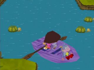 Dora the Explorer: Barnyard Buddies (PlayStation) screenshot: Turtle River