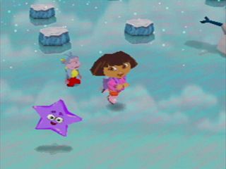 Dora the Explorer: Barnyard Buddies (PlayStation) screenshot: Ice Skating
