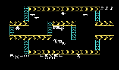Shamus (VIC-20) screenshot: Starting a new game.