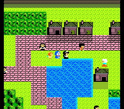 Doraemon: Giga Zombie no Gyakushū (NES) screenshot: Nice architecture...