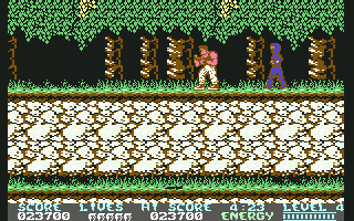 Bad Dudes (Commodore 64) screenshot: Stage 4