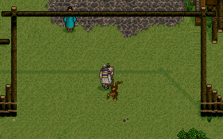 Xuan-Yuan Sword: Dance of the Maple Leaves (DOS) screenshot: Town entrance