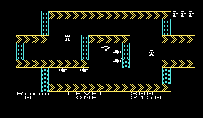 Shamus (VIC-20) screenshot: If you spend too long in a room, a monster will spawn.
