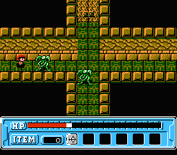 Faria: A World of Mystery & Danger! (NES) screenshot: Heated battle in a dungeon