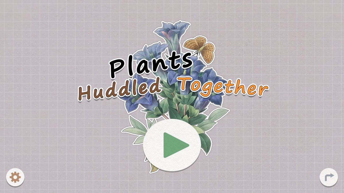 Plants Huddled Together (Windows) screenshot: Main Menu