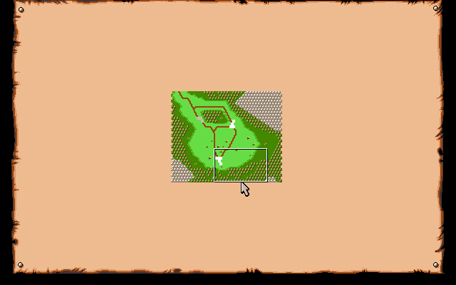 Farland Story (PC-98) screenshot: Map of the area