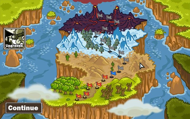 Hero Quest: Tower Conflict (Windows) screenshot: World map