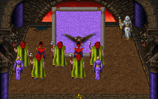 Dark Legions (DOS) screenshot: Conjuring a cute little vamprie