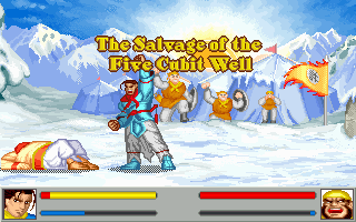 Sango Fighter (DOS) screenshot: Defeating yet another foe