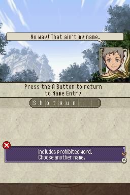 Suikoden Tierkreis (Nintendo DS) screenshot: But...it's a family name!