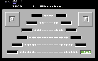 Uridium Plus & Paradroid: Competition Edition (Commodore 64) screenshot: Inside mini-game, timing is crucial (Uridium Plus)