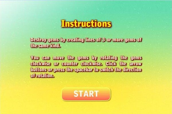 Gems Twist (Windows) screenshot: Instructions