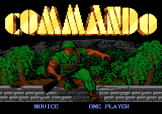 Commando (Atari 7800) screenshot: Title screen