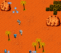 Commando (NES) screenshot: Starting
