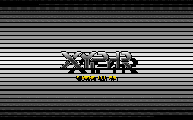 Xyphr (DOS) screenshot: Title Screen