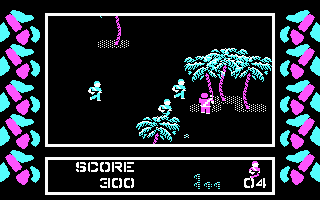 Commando (PC Booter) screenshot: gameplay 2 - about to be killed!!