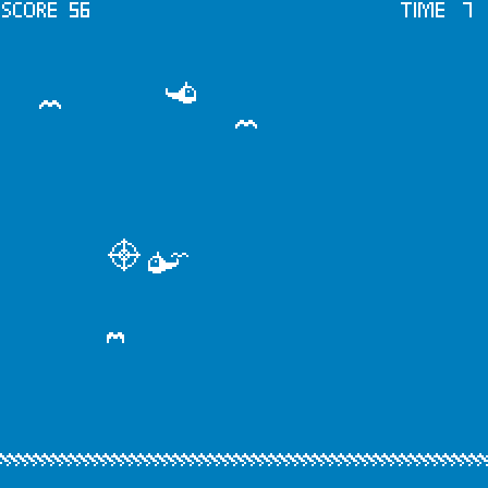 Gull Hunt (Windows) screenshot: Don't shoot helicopters!