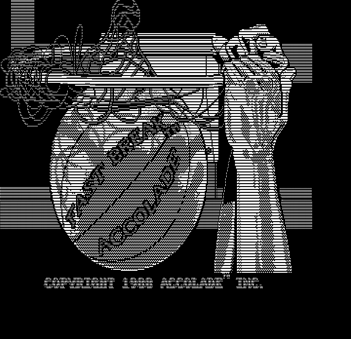 Fast Break (DOS) screenshot: Title screen (Hercules Monochrome)