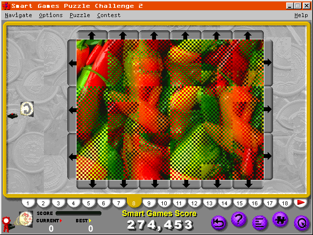 Smart Games Puzzle Challenge 2 (Windows 3.x) screenshot: Slideshow