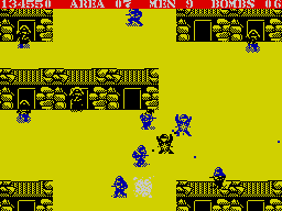 Screenshot of Commando (ZX Spectrum, 1985) - MobyGames